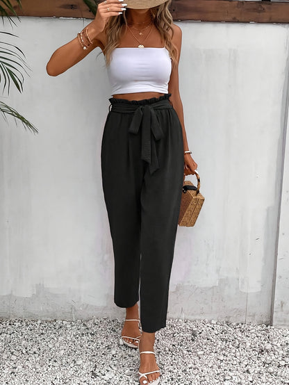 BOWY – Karottenhose mit Schleifendetail