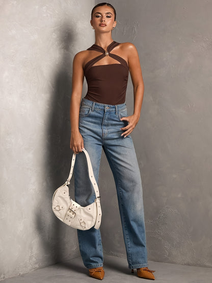 CORSET – Bodysuit mit Metallverzierung