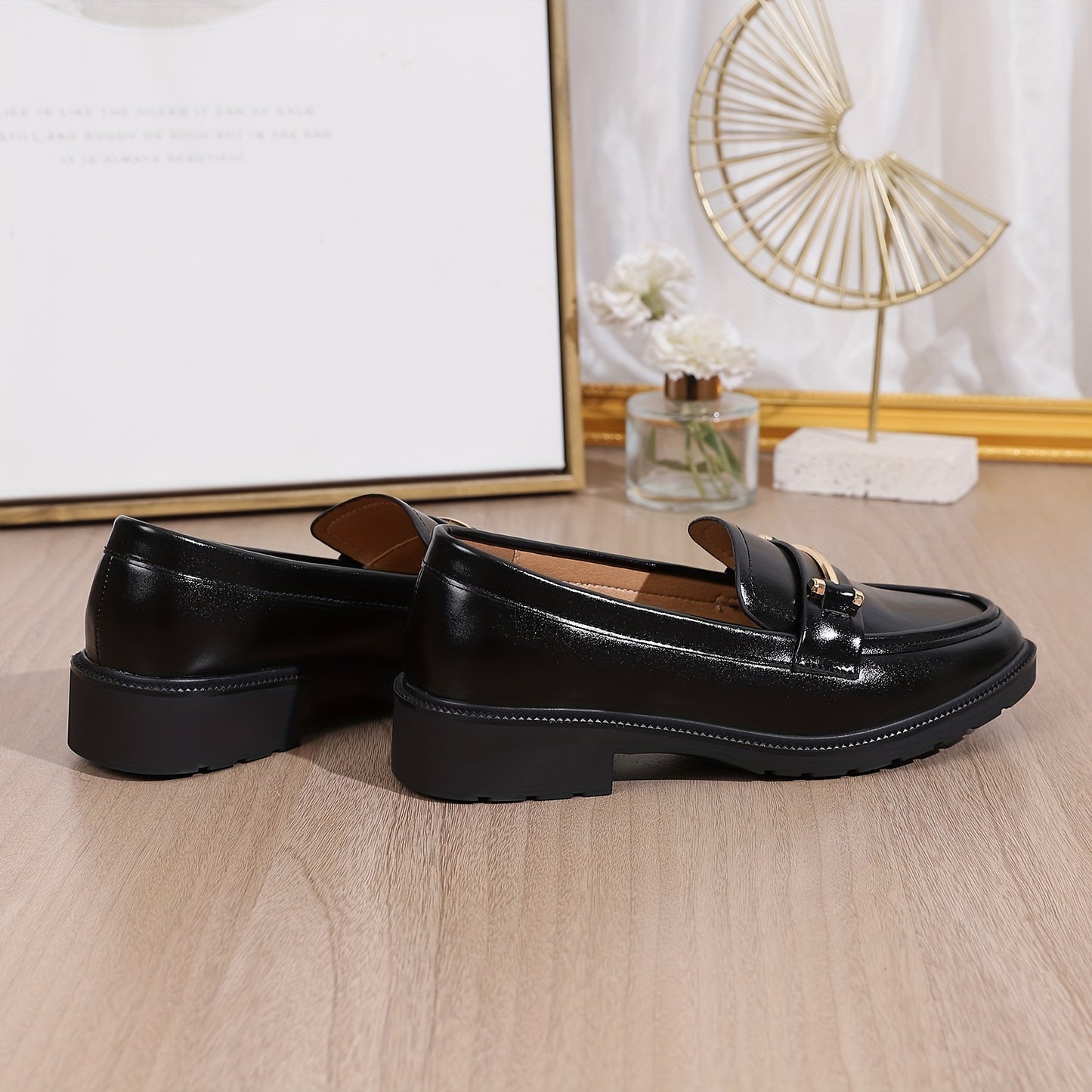 BUCKY – Damen All-Match Loafer mit Schnallendekor