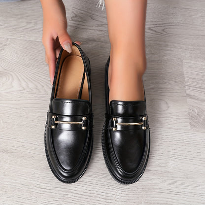 BUCKY – Damen All-Match Loafer mit Schnallendekor