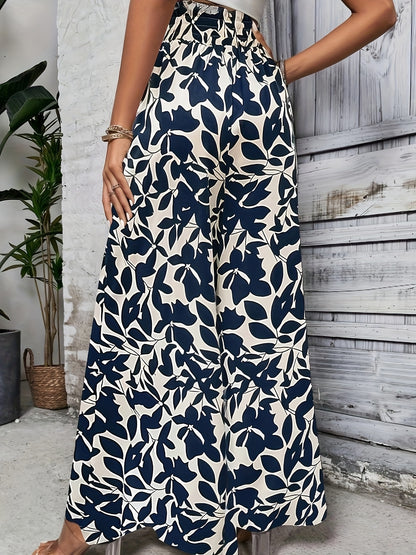 BOHO – Weitbein-Hose mit Blumenprint
