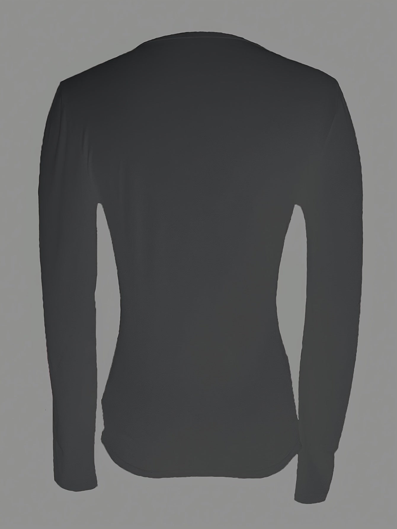 ELVA – Schlichtes Langarmshirt mit V-Ausschnitt