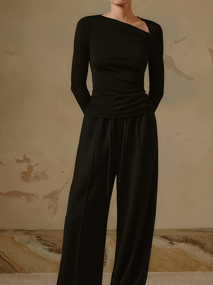 ASYM – Elegantes Langarmshirt