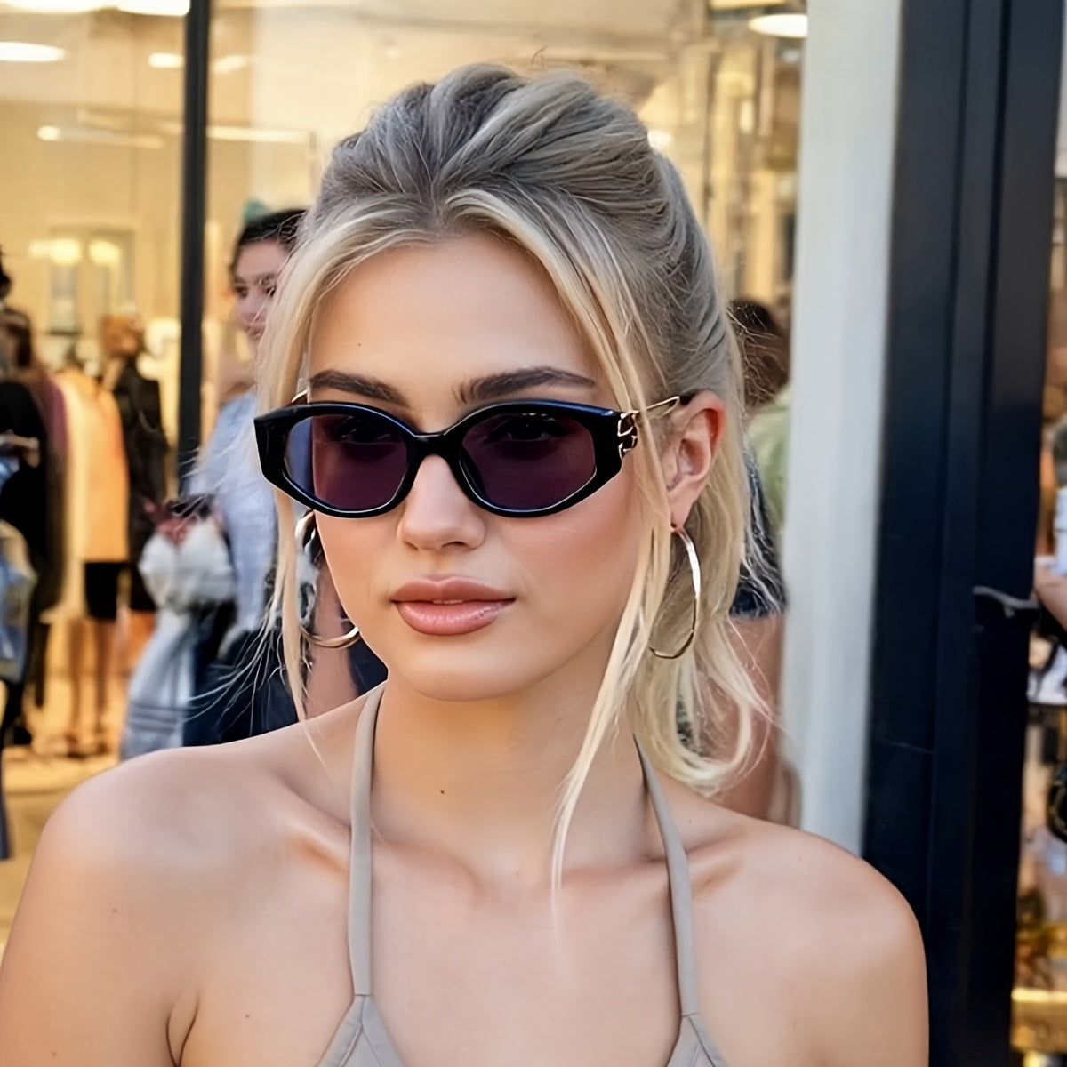 AINII - Retro Damenbrille in Diamantform