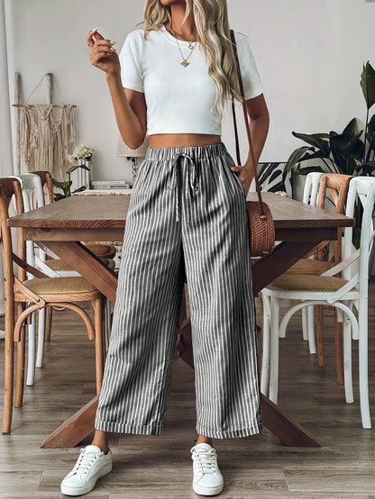 STRIP – Old Money Style Streifenhose