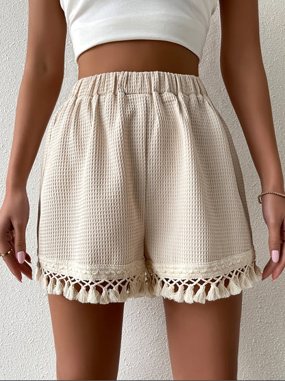 ELEGA – Damen High-Waist Falten-Shorts