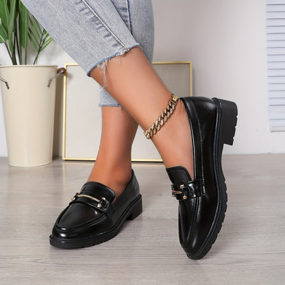 BUCKY – Damen All-Match Loafer mit Schnallendekor