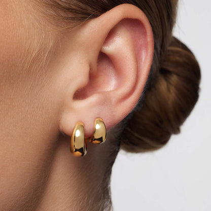 Rue Mini Hoops Ohrringe | Gold 18k