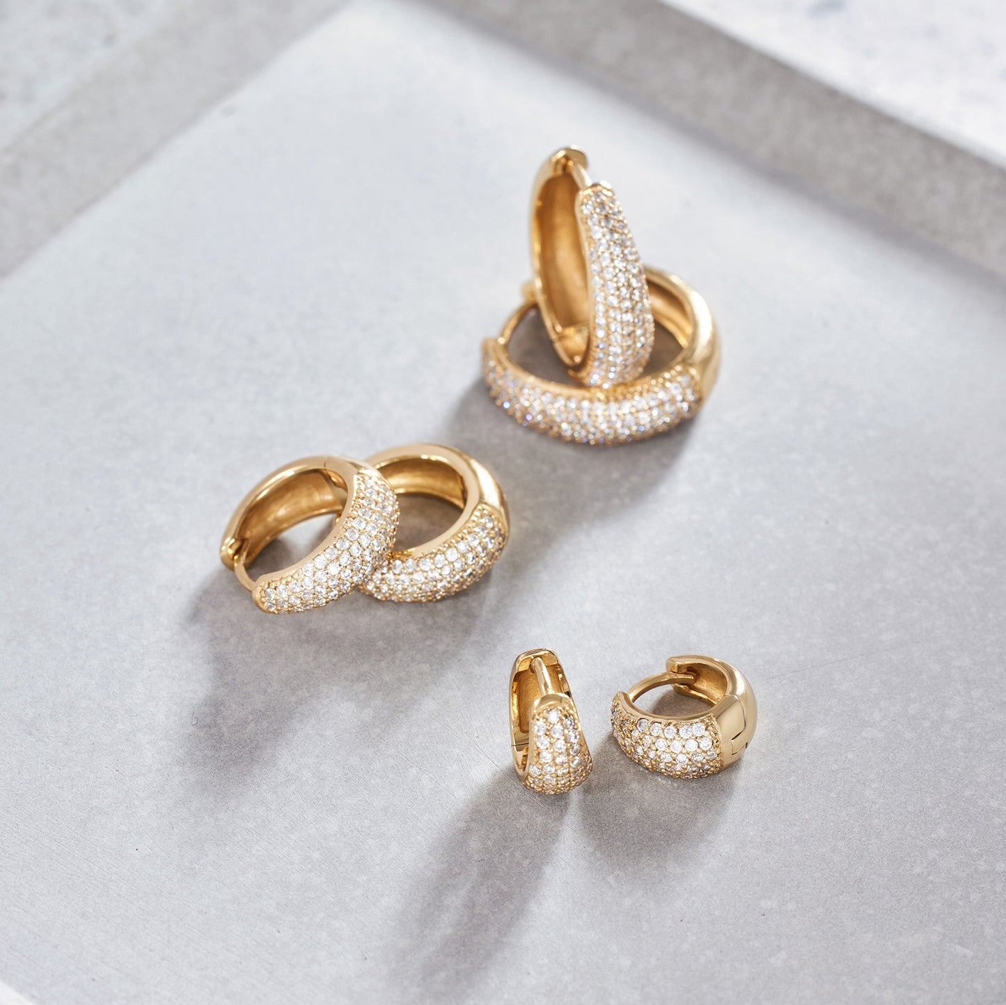 Jules Mini Hoops Ohrringe | Gold 16k