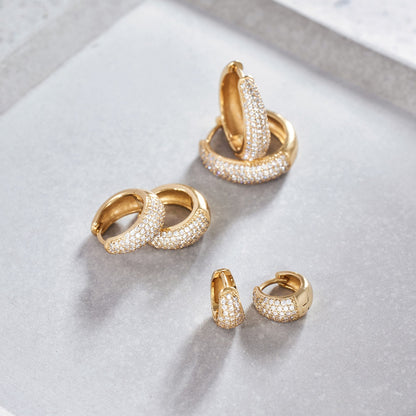 Jules Mini Hoops Ohrringe | Gold 16k
