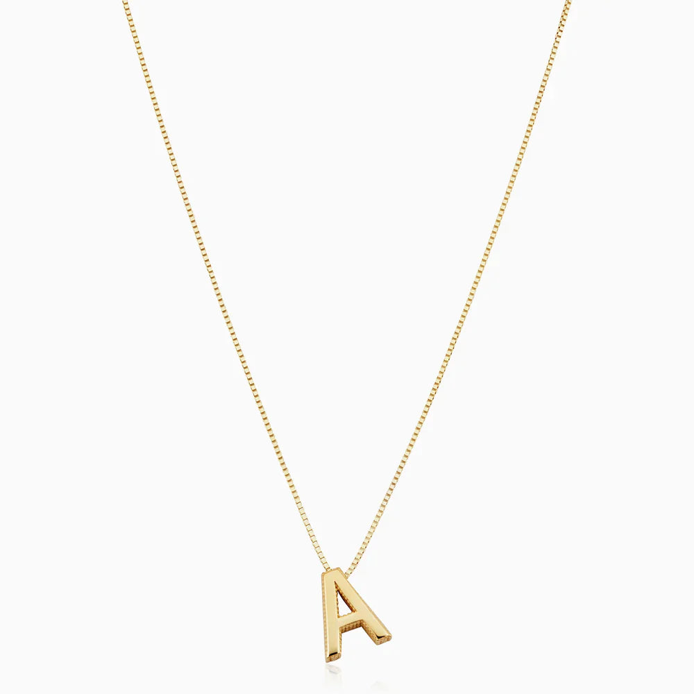 Love letter initial Halskette | Gold 18k