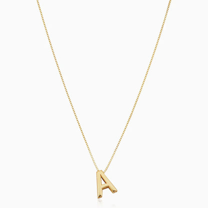 Love letter initial Halskette | Gold 18k