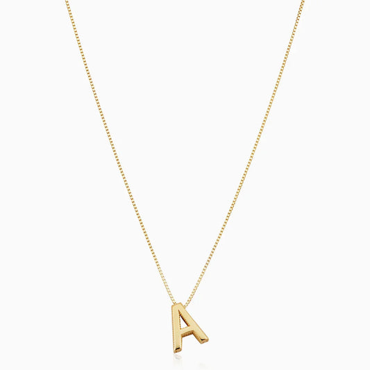 Love letter initial Halskette | Gold 18k