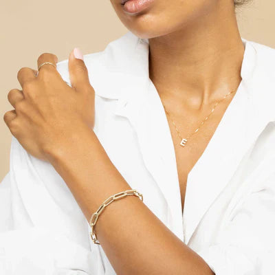 Love letter initial Halskette | Gold 18k