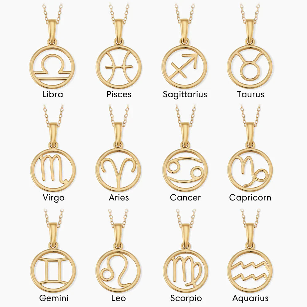 Zodiac Zeiche Halsketten | Gold 18k