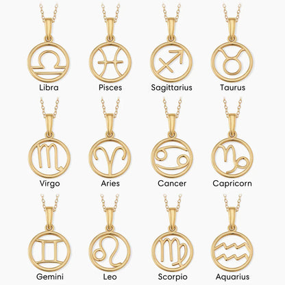 Zodiac Zeiche Halsketten | Gold 18k