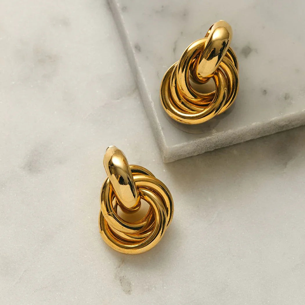 Statement Interlocking Ohrringe