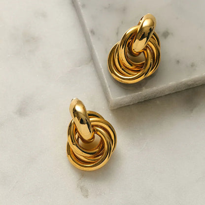Statement Interlocking Ohrringe
