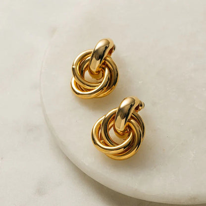 Statement Interlocking Ohrringe