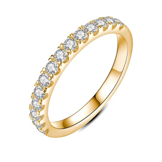 Moissanite Hochzeitsband | Gold 18K