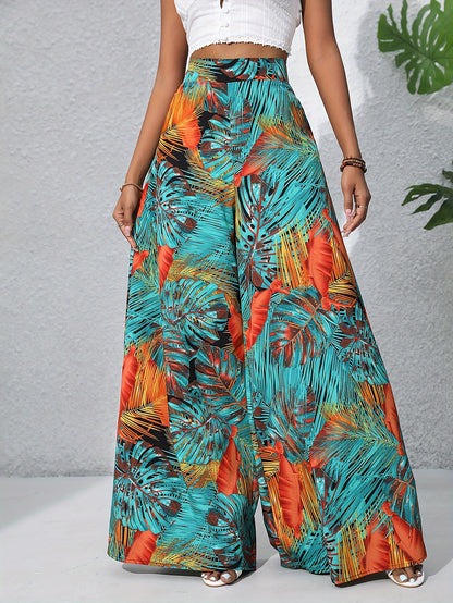 FLORA – Boho-Chiffonhose mit Blumenprint