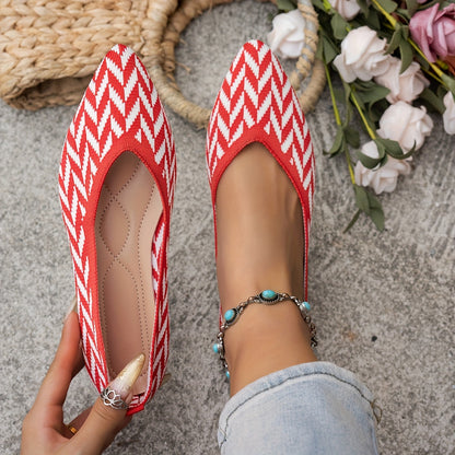 KNITZ – Flache Strick-Loafer