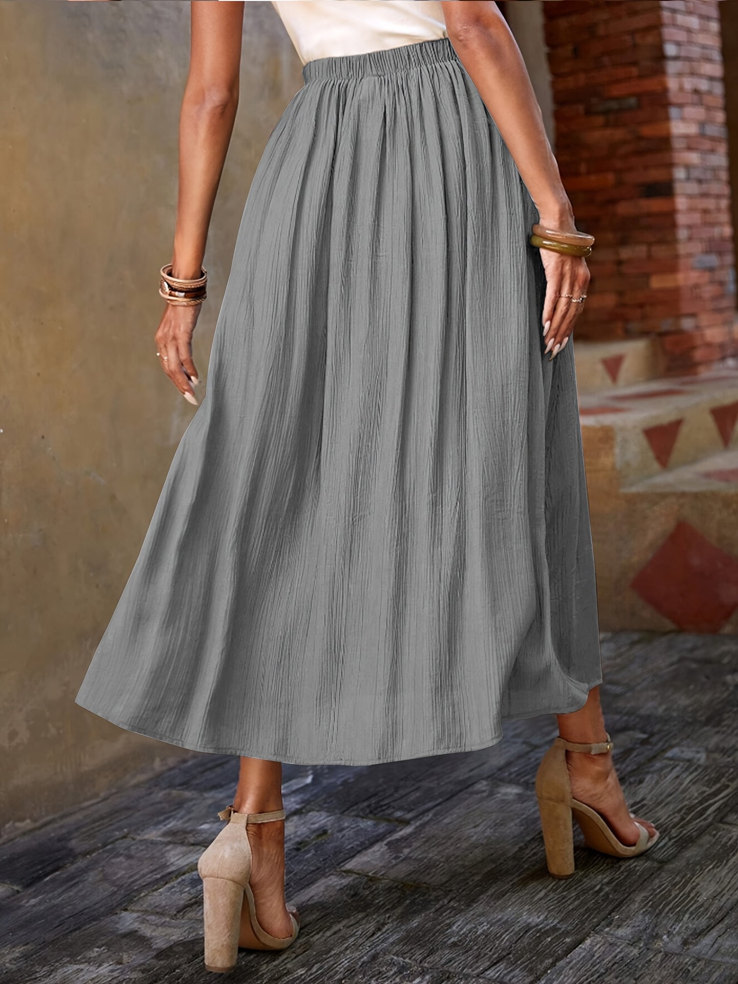 SOLEA – Eleganter A-Linien-Midirock