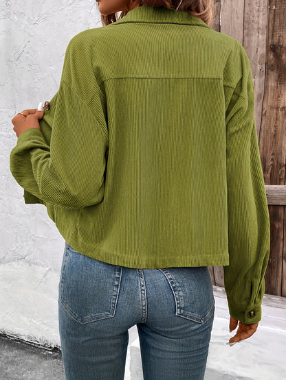 OLID – Einfarbige Button-Front Jacke