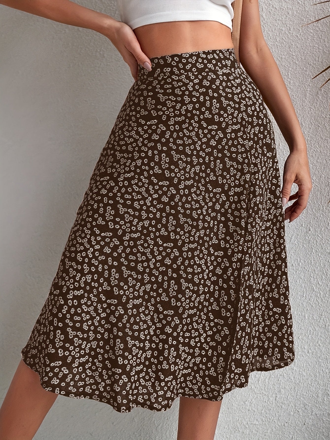 BLOOM – Boho-Chic High-Waist Midi-Rock