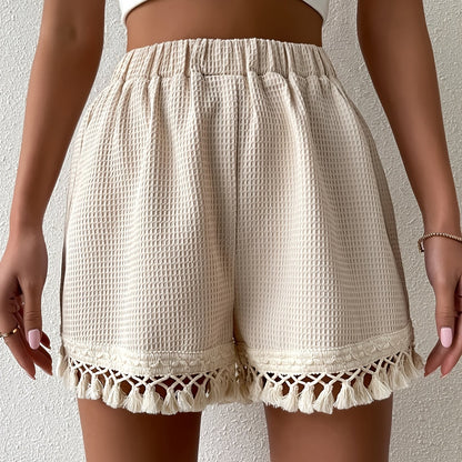 ELEGA – Damen High-Waist Falten-Shorts