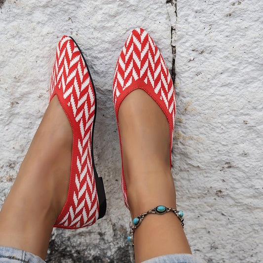 KNITZ – Flache Strick-Loafer
