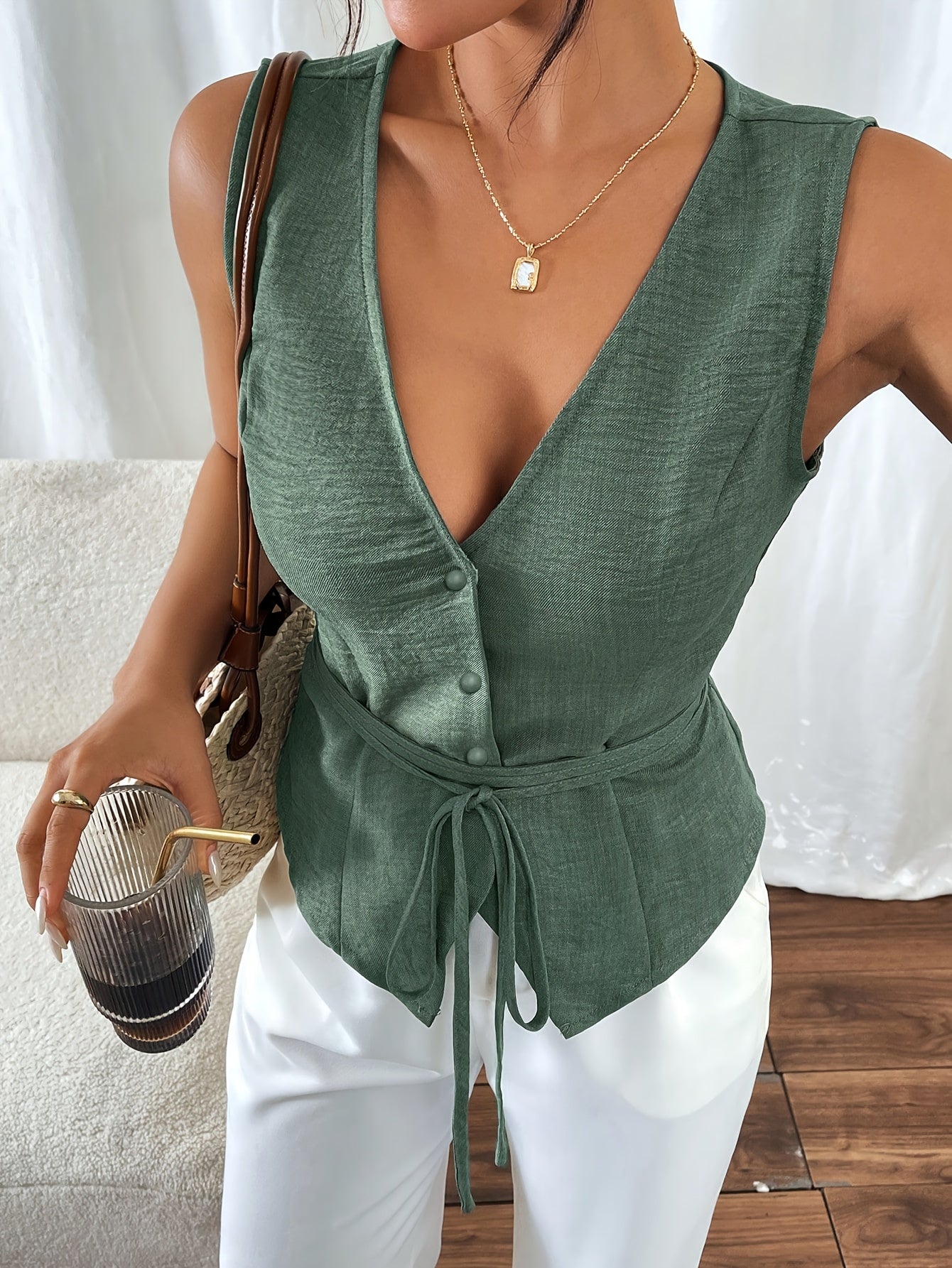 WASY – Ärmelloses Shirt mit Taillenband