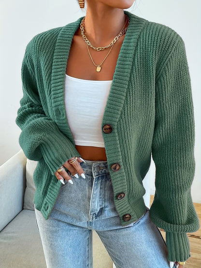 KNIT – Strickjacke mit Knopfleiste