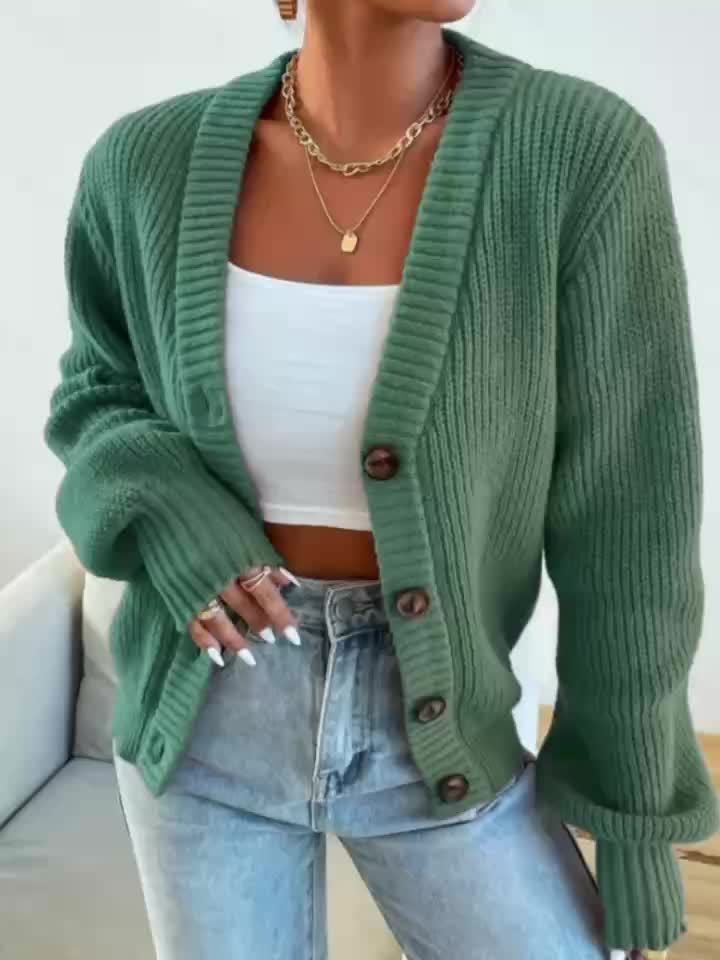 KNIT – Strickjacke mit Knopfleiste