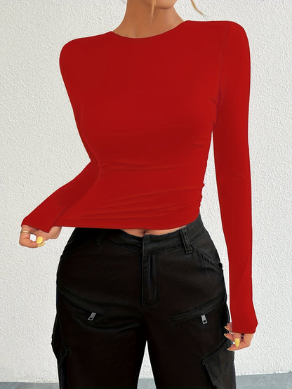 UBACK – Figurbetontes Langarmshirt mit Rückenausschnitt