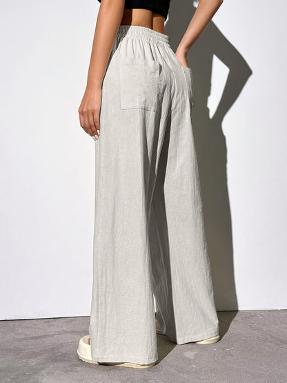 EZRA – Gerade-Hose mit Gummibund & Taschen