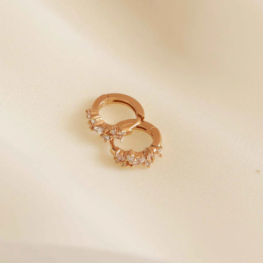 Crystal Cluster Huggies Ohringe
