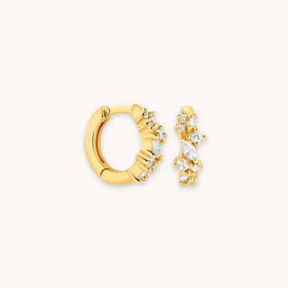 Crystal Cluster Huggies Ohringe