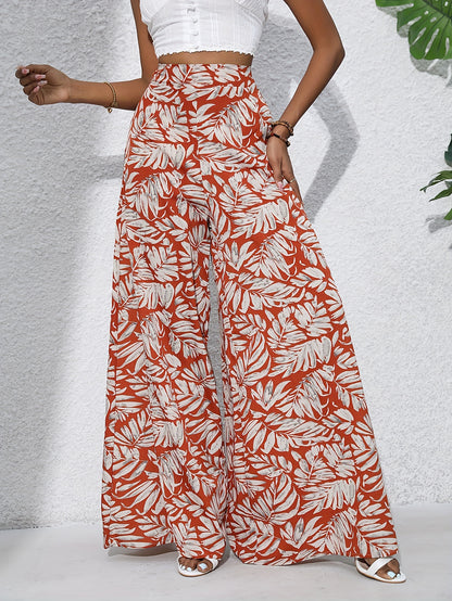 FLORA – Boho-Chiffonhose mit Blumenprint