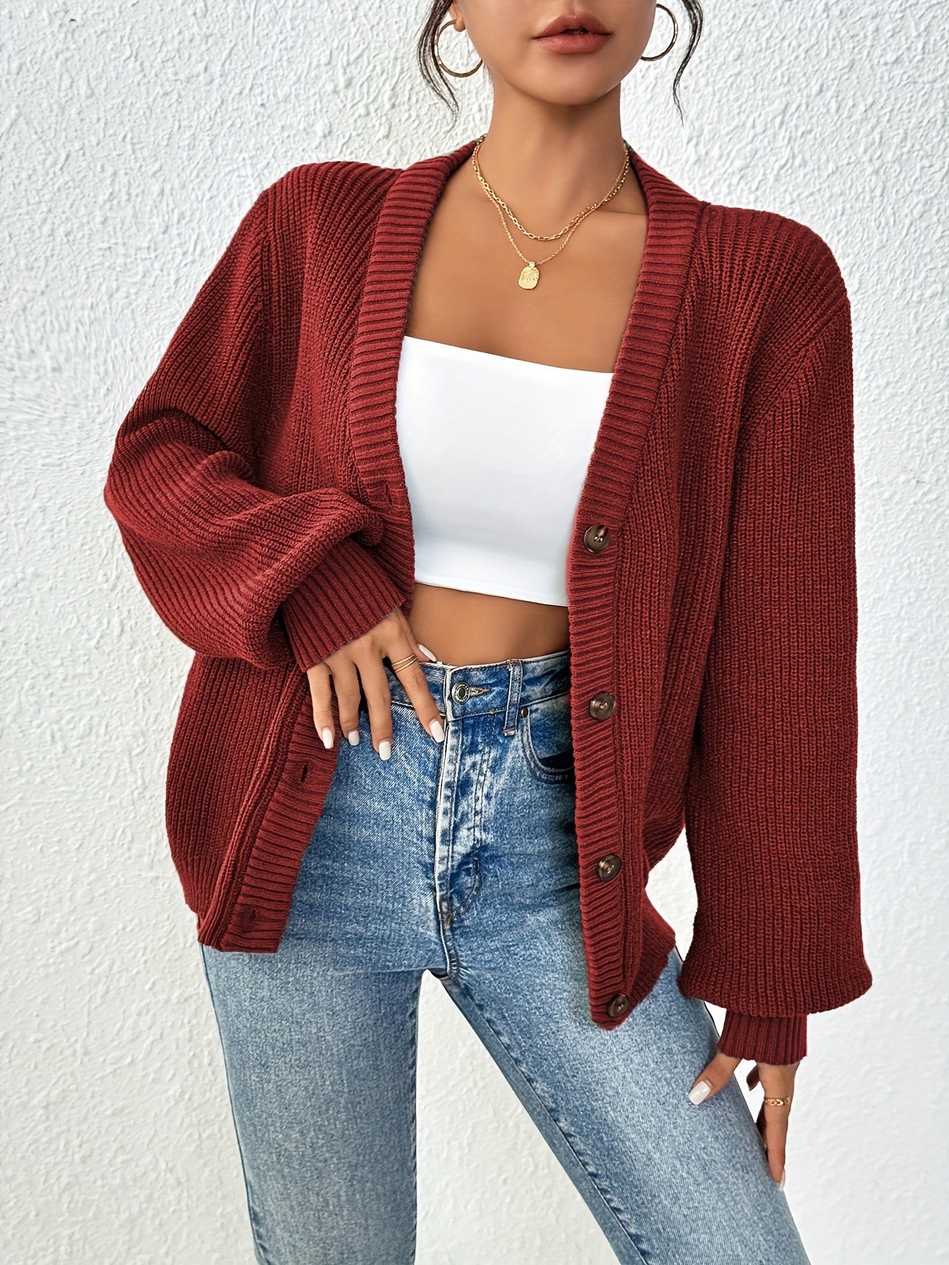 KNIT – Strickjacke mit Knopfleiste