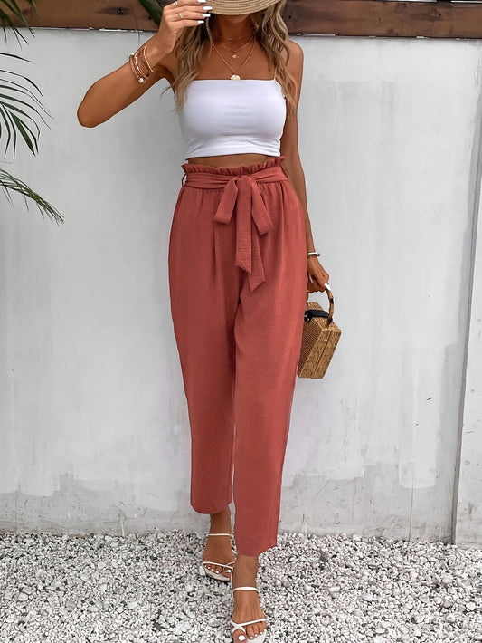 BOWY – Karottenhose mit Schleifendetail