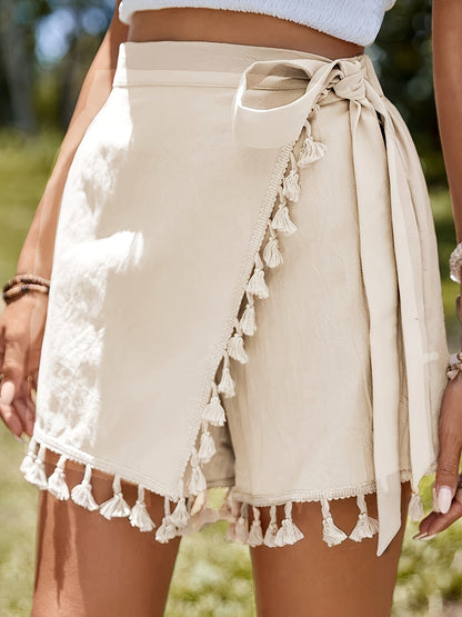 REEZ – Damen-Shorts mit Fransen