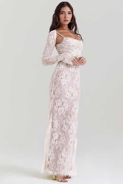 CELESTE - Spitzen Maxi Kleid