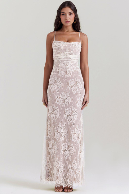 CELESTE - Spitzen Maxi Kleid