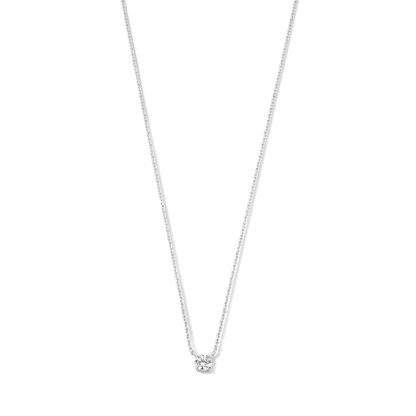 Cléa Moissanite Stein Halskette | Gold 14k