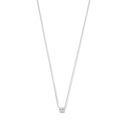 Cléa Moissanite Stein Halskette | Gold 14k