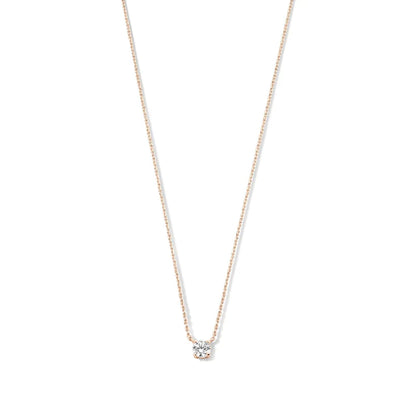 Cléa Moissanite Stein Halskette | Gold 14k