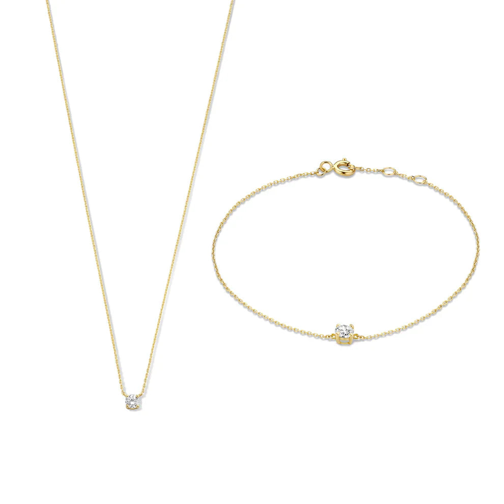 Cléa Moissanite Set | Gold 14k