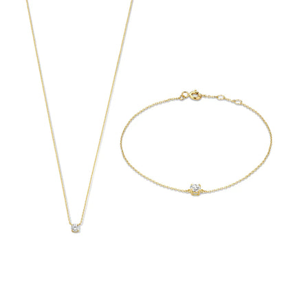 Cléa Moissanite Set | Gold 14k