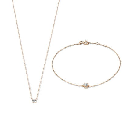 Cléa Moissanite Set | Gold 14k